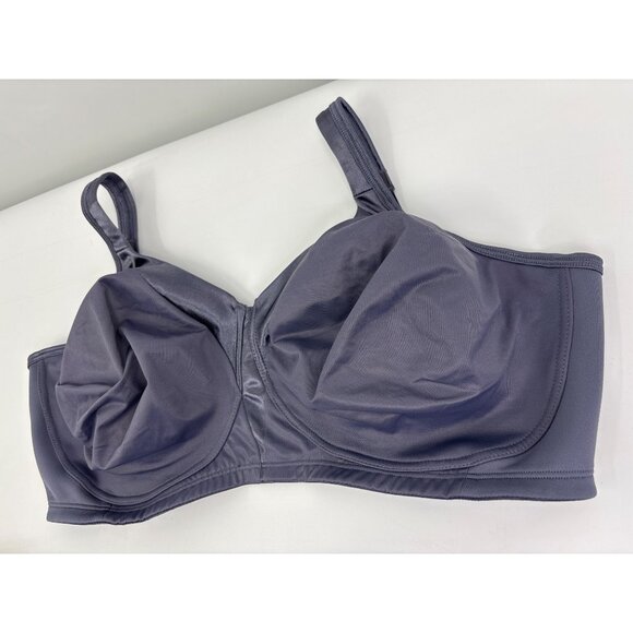 Playtex Full Figure 18 Hour Sleek & Smooth Wireless Bra 4803 Gray 44DDD NWOT - Picture 3 of 6